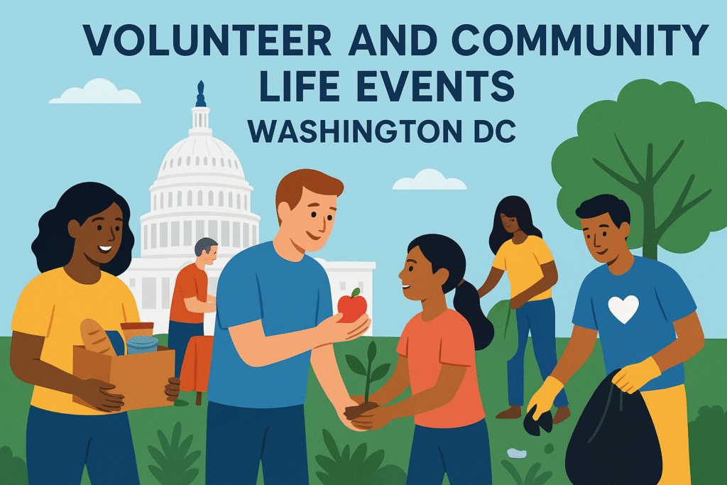 volunteer and community life events Washington DC